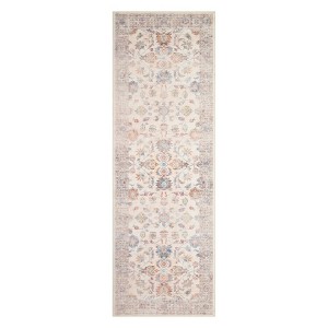 Area Rug, Non Slip Non Shedding Persia-Falling Flowers Carpet, 1200GSM Polyester 350GSM Velvet Washable Foldable Simulation Printed Carpet - 1 of 4