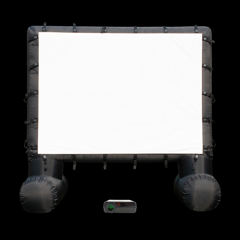Total Homefx Pro Weather-Resistant Inflatable Theatre Kit With Outdoor Projector, And 108" Projection Screen, 3 of 4