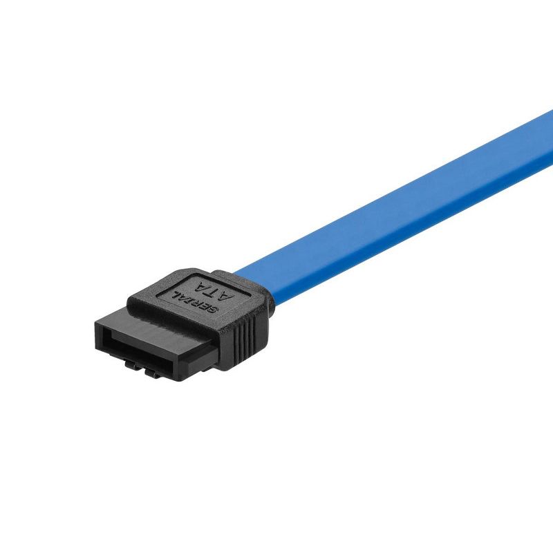 Monoprice DATA Cable - 1.5 Feet - Blue | SATA 6Gbps Cable with Locking Latch, 3 of 7