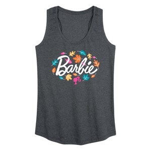 Women's - Barbie - Fall Leaves Graphic Racerback Tank - 1 of 4