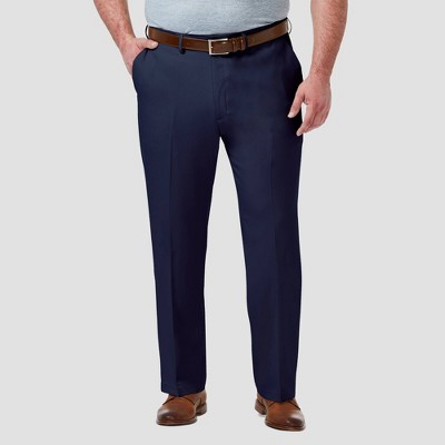 Haggar Men's Big Premium Comfort 4-Way Stretch Classic Fit Flat Front Dress Pants