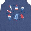 Girls' - Instant Message - Fourth Of July Desserts Graphic Sleeveless Aline Dress - 2 of 4
