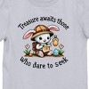 Treasure Awaits Those Who Dare To Seek Youth Girl's Athletic Heather Crew Neck Short Sleeve T-shirt - 2 of 2