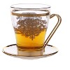 Classic Touch Set of 6 Tea Cups with Plates with Rich Gold Design - 2 of 3