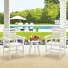 Arceso 18 Inch Outdoor Dining Chair Set of 2, HDPE Weather Patio Dining Chairs, Heavy Duty Outdoor Chairs with Armrest - 3 of 4