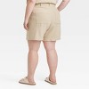 Women's High-Rise Tie-Waist Linen Trouser Shorts - Universal Thread™ - 2 of 3