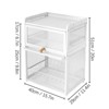 YIYIBYUS 3 Tier Modern Dish Organizer with Lid Cover Kitchen Organizing Storage Holder - 4 of 4