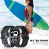 HTUTWOO Wave-Patterned Apple Watch Band, Waterproof Sport Silicone Strap 38/40/41/42/44/45/46/49mm for iWatch Series 11 10 9 8 7 6 5 4 3 2 1 SE Ultra - 3 of 4