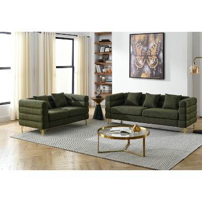 TiramisuBest 3-seater + 2-seater Combination sofa,Green