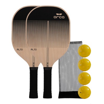 Barrington Orca Alto Wood Pickleball Paddle Deluxe Combo Set - Black