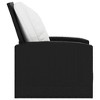 vidaXL - Modern Black Poly Rattan Patio Reclining Chair with Cushions - Adjustable Outdoor Garden Lounge Chair with Comfortable Armrests and Backrest. - 4 of 4