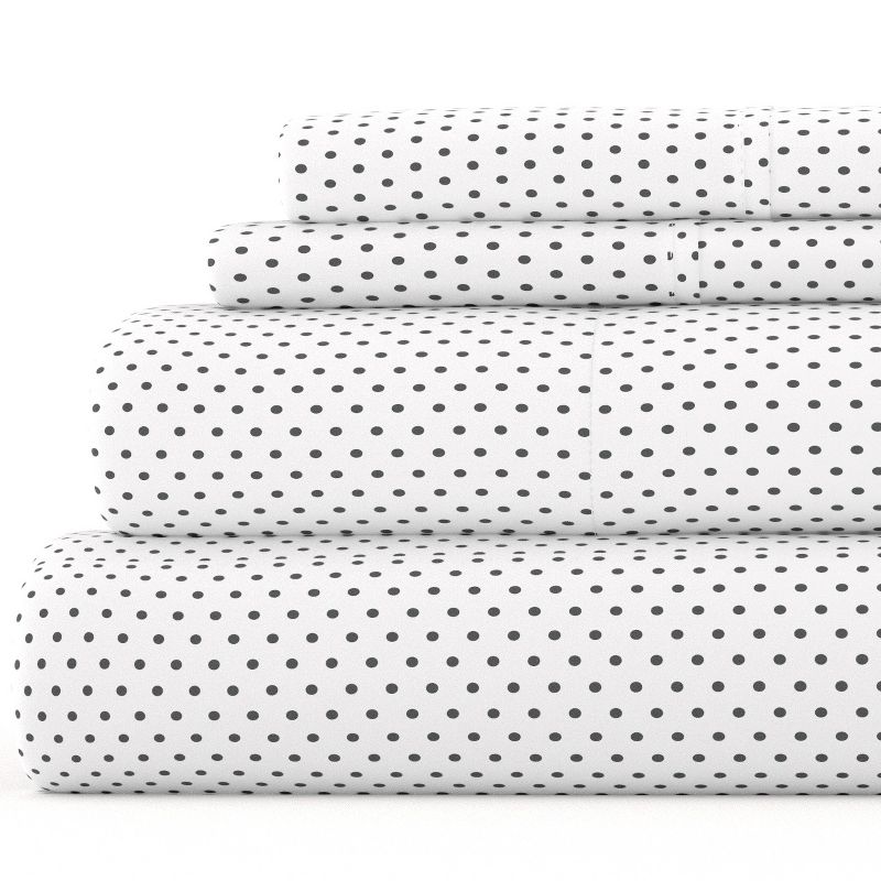 Stripes & Dots Patterns 4PC Sheet Set - Extra Soft, Easy Care - Becky Cameron, 1 of 12