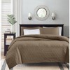 Sapphtopaz 3-Piece Reversible Quilt Set, Cottage-Inspired Stitch Pattern Sheet Set, Bedding Comforter Set for Women, Men, Kids & Teens - 2 of 4
