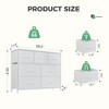 7 storage Spaces, assembled wardrobe lockers, bedroom furniture lockers,White - 4 of 4