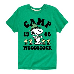Boys' - Peanuts - Camp Woodstock Short Sleeve Graphic T-Shirt - 1 of 4