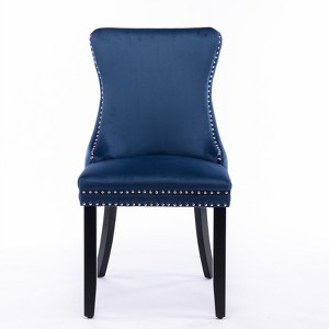 Ridstar 2 Piece Dining Chairs, Armless Chair For Dining Room-Blue - 1 of 4