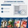 Upright Freezer, Compact Mini Freezer – 3.0 Cu.Ft White with Reversible Single Door, 7 Adjustable Thermostat & 3 Removable Shelves - 3 of 4