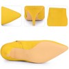 Perphy Women's Elegant Pointed Toe Side Zip Stiletto Heels Ankle Booties - 3 of 4