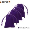 Unique Bargains Velvet Reusable Soft Jewelry Headphone Candy Drawstring Gift Bags 20 Pcs - 3 of 4