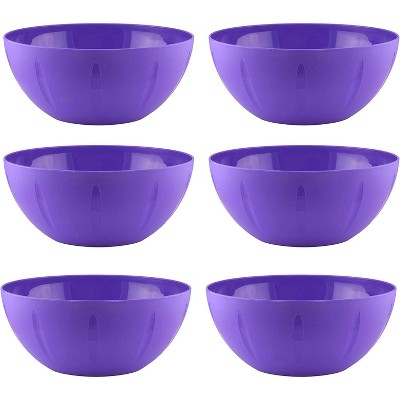 YBM Home Plastic Serve Mixing Bowl, Pack of 6