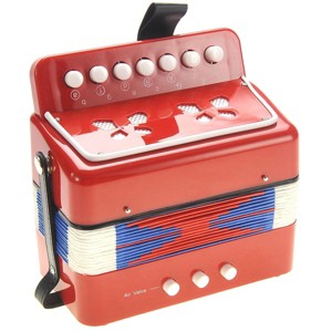 JuzToys Musical Instrument for Toddlers – Accordion Musical Toy for Kids – Red - 1 of 4