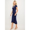 WEST K Women's Emma Ruched Midi Faux-Wrap Dress - 2 of 4