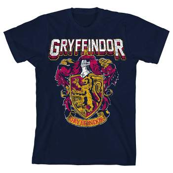 Harry Potter Gryffindor Crest Boy's Navy T-shirt