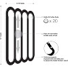 Magnetic Coffee Pod Holder for Nespresso Vertuo Capsules - Mounts on Fridge (Black) - 2 of 4