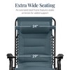 Best Choice Products Oversized Padded Zero Gravity Chair, Folding Outdoor Patio Recliner w/ Side Tray - 3 of 4