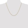 Black Bow Jewelry 1.3mm 10k Yellow Gold Flat Cable Chain Necklace - 2 of 4