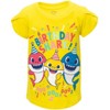 Pinkfong Baby Shark Daddy Mommy Graphic T-Shirt Yellow - 4 of 4