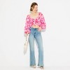 Women's Puff Long Sleeve Tie-Front Sweetheart Neck Blouse - Wild Fable™ - 3 of 3