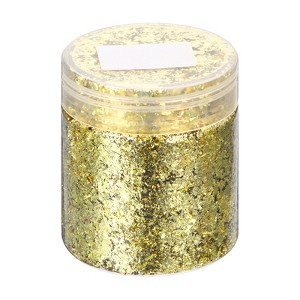 Unique Bargains Gold Foil Flakes for Nail Resin Crafts Painting Candle Making - 1 of 4