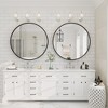 Apmir  Round High Quality Aluminum Alloy Framed French Cleat Mounted Wall Decor Bathroom Vanity Mirror - 3 of 4