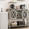 Whizmax Coffee Bar Cabinet,Sideboard Buffet Storage Cabinet with Storage,Wine Bar Cabinet with Wine Glass Rack for Home, Kitchen, Dining,Living Room - 2 of 4