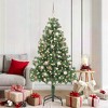 vidaXL Christmas Tree with 300 LEDs with Stand Green 70.9" PVC - 2 of 4