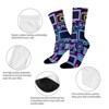 Computer Technology Neon Women Printed Crew Socks Funny Funky Socks Soft Polyester Novelty Gifts for Artists Men - 4 of 4