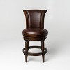 Maven Lane Pullman Swivel Counter Stool with Faux Leather 26" - 2 of 4