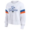 NCAA Florida Gators Women's White Terry Crew Neck Sweatshirt - 2 of 3