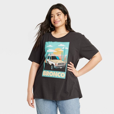 Women's Ford Bronco Short Sleeve Graphic T-Shirt - Green XS