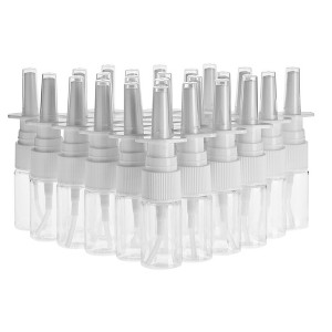 Bright Creations 24 Pack Clear Empty Nose Spray Bottle, Reusable Nasal Bottle for Travel Case (0.35 Oz) - 1 of 4