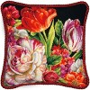 Dimensions Needlepoint Kit 14"X14"-Bouquet On Black Stitched In Thread - image 3 of 3