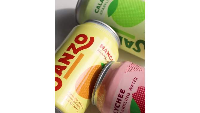 Sanzo Lychee Sparkling Water - 12 fl oz Can, 2 of 8, play video