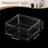 Unique Bargains Acrylic Cube Storage Collectible Display Boxes 2 Pcs Clear - 2 of 4