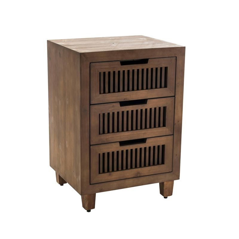 Sawyer 3 Drawer Cabinet Brown - Adore Decor, 2 of 8