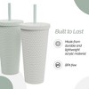 Copco Studded Straw Tumblers with Lid and Straw, Acrylic Cold Tumbler with Spill Resistant Lid, Travel Mug; Cupholder Friendly, 22-Ounce, Set of 2 - 3 of 4