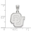 Black Bow Jewelry 14k White Gold Colorado Buffalos NCAA Medium Pendant - 2 of 3