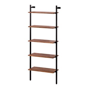 MH London Milton 70" Solid Wood and Metal 5-Tier Open Etagere Bookcase - 1 of 4