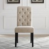 NicBex 5 Piece Dining Table Set with 4 Dining Chairs for 4 People Modern Kitchen Table with Tufted Button Side Chairs - 4 of 4
