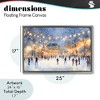 Stupell Industries Ice Skating Under The Lights Floating Frame Canvas Art - 4 of 4